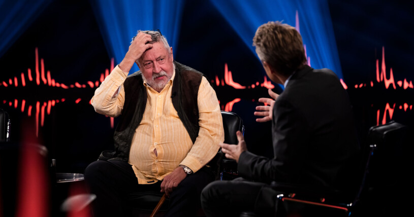 Foto: SVT Leif GW Persson och Fredrik Skavlan