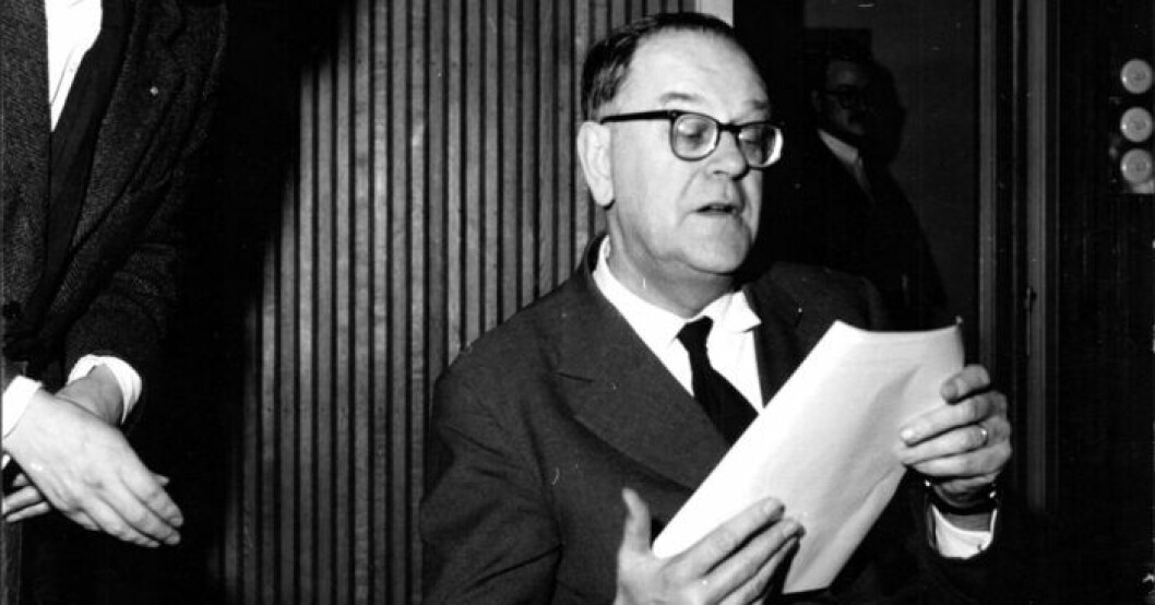 Statsminister Tage Erlander ska ha varit en av dem som trodde på historien. Foto: Aftonbladet/TT