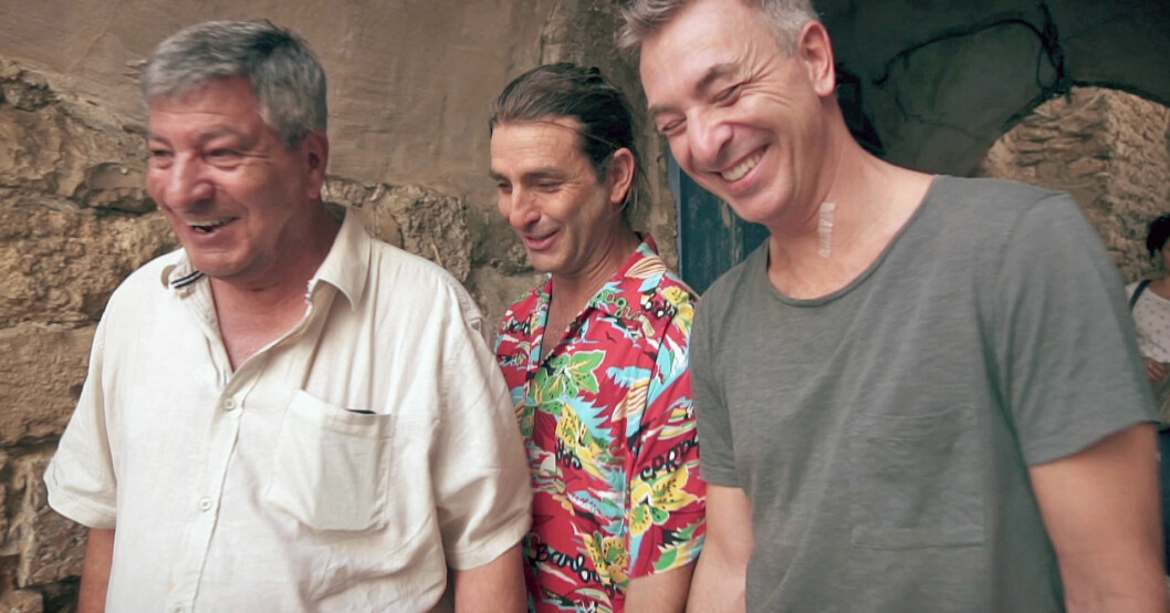 Seif, Zafer och Tareq Taylor i Jerusalem.
