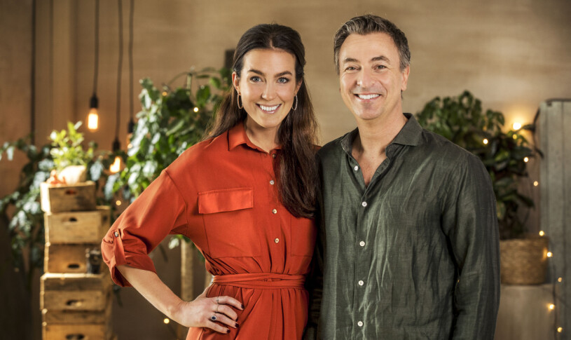 Tareq Taylor och Sofia Ståhl i SVT:s Lyckomaten 2019.