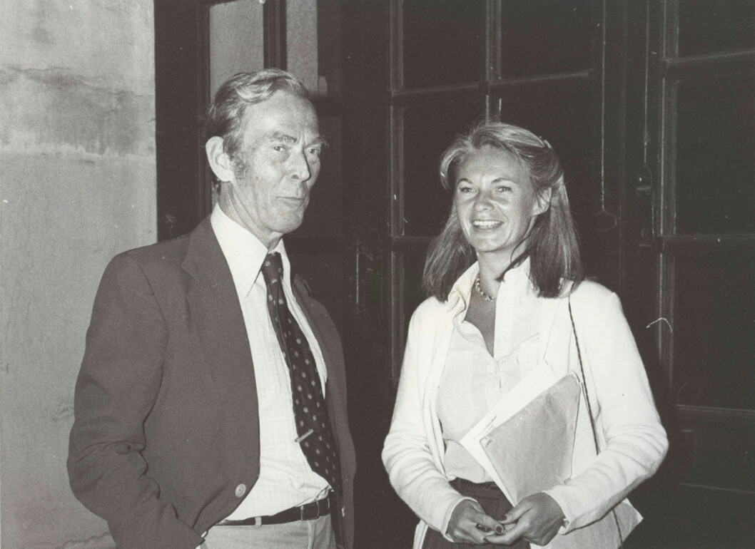 Elisabeth Tarras-Wahlberg 1977, i samband med kronprinsessans födelse. Elisabeth Tarras-Wahlberg 1977