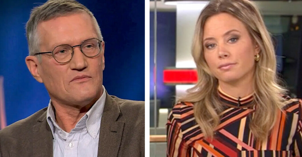 Anders Tegnell fick en oväntad fråga från Carolina Neurath. Anders Tegnell fick en oväntad fråga från Carolina Neurath.