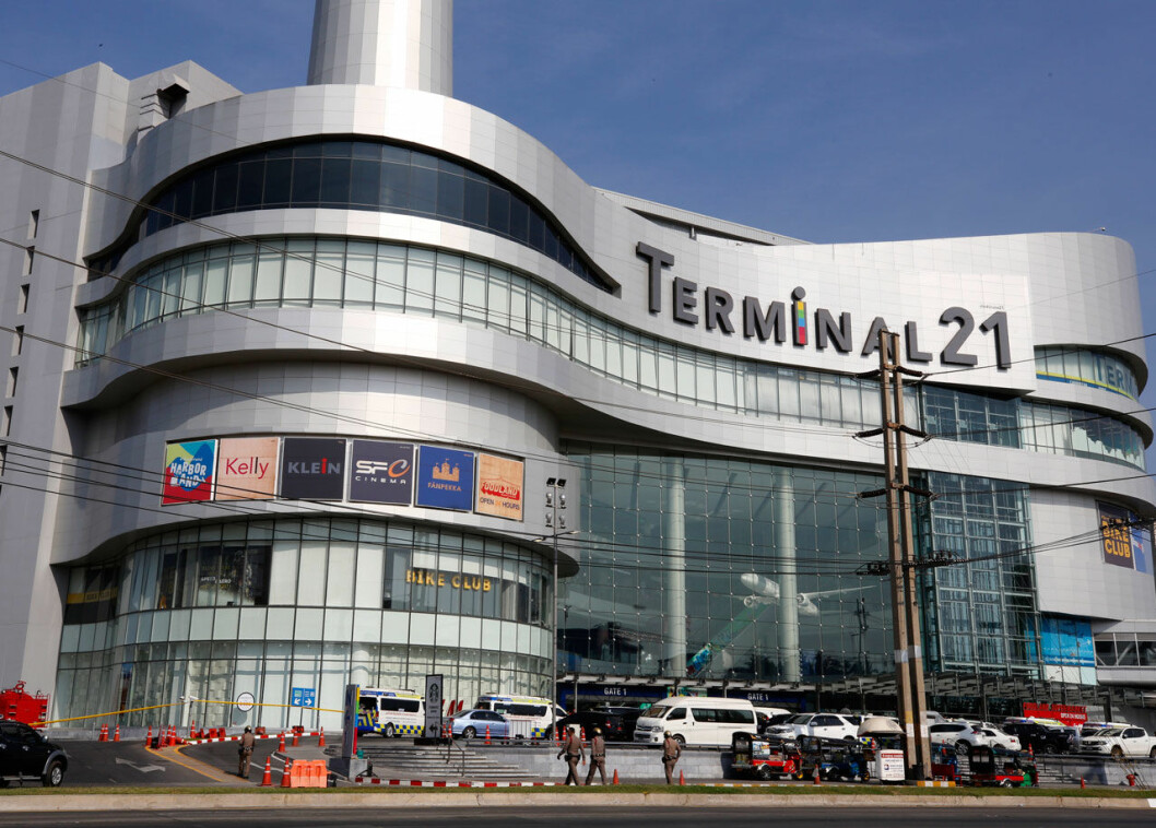 Gallerian i den thailändska staden Korat. Masskjutningen i Terminal 21 i Korat i Thailand.