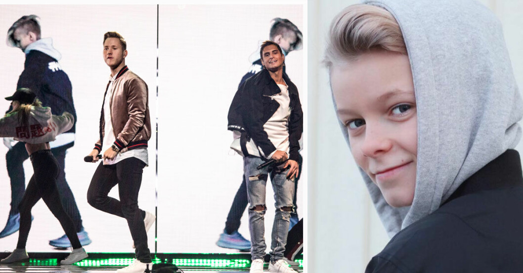 Bara tolv år gammal var Theoz med och ställde till rejäl skandal i Melodifestivalen. Tillsammans med busfröna Samir & Viktor givetvis.