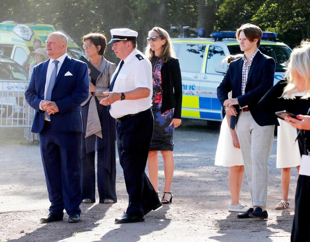 Drottningens brorson Thomas Sommerlath med familj. Drottningens brorson Thomas Sommerlath med familj.