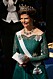 Drottning Silvia bär drottning Sofias diadem, Vasaörhängena, ett smaragdhalsband samt en smaragdbrosch