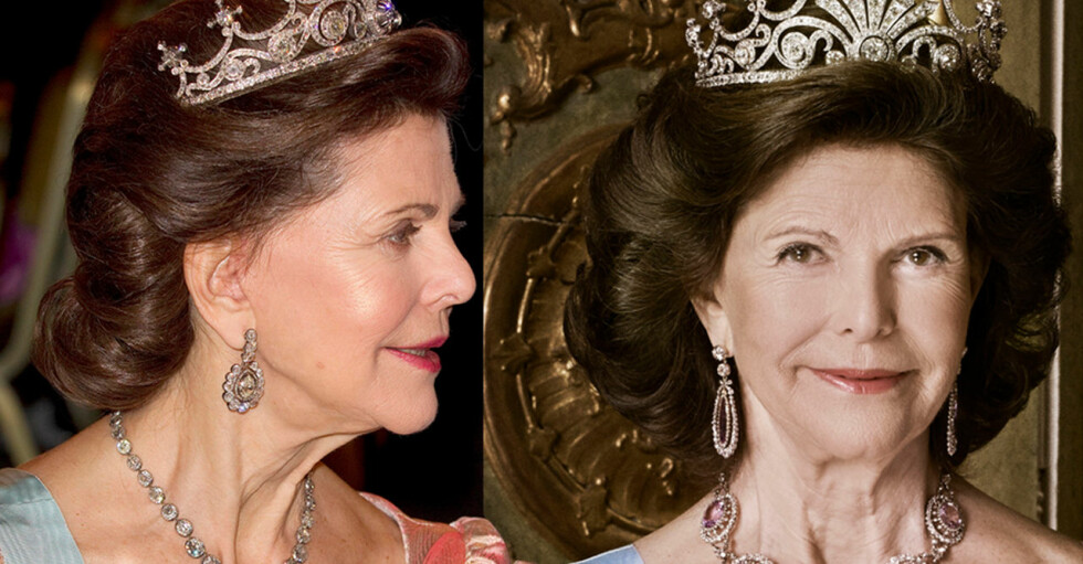 Drottning Silvia i Drottning Sofias diadem eller tiara.