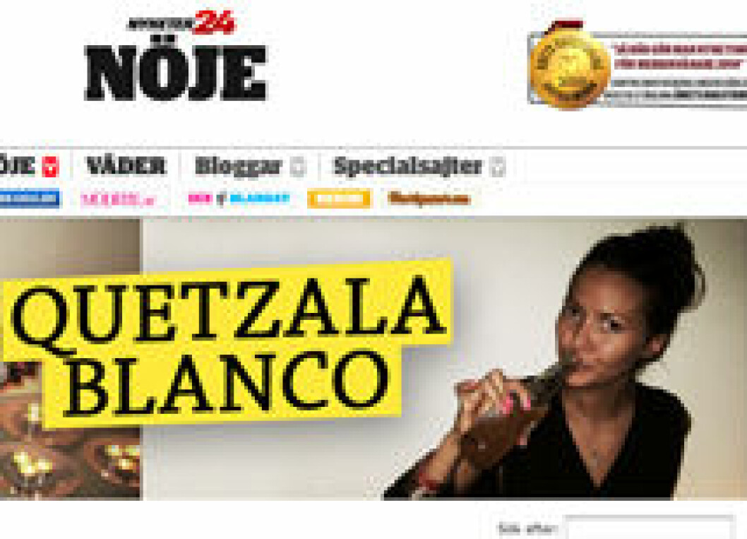 Quetzala Blanco jobbar på sajten Nyheter 24.