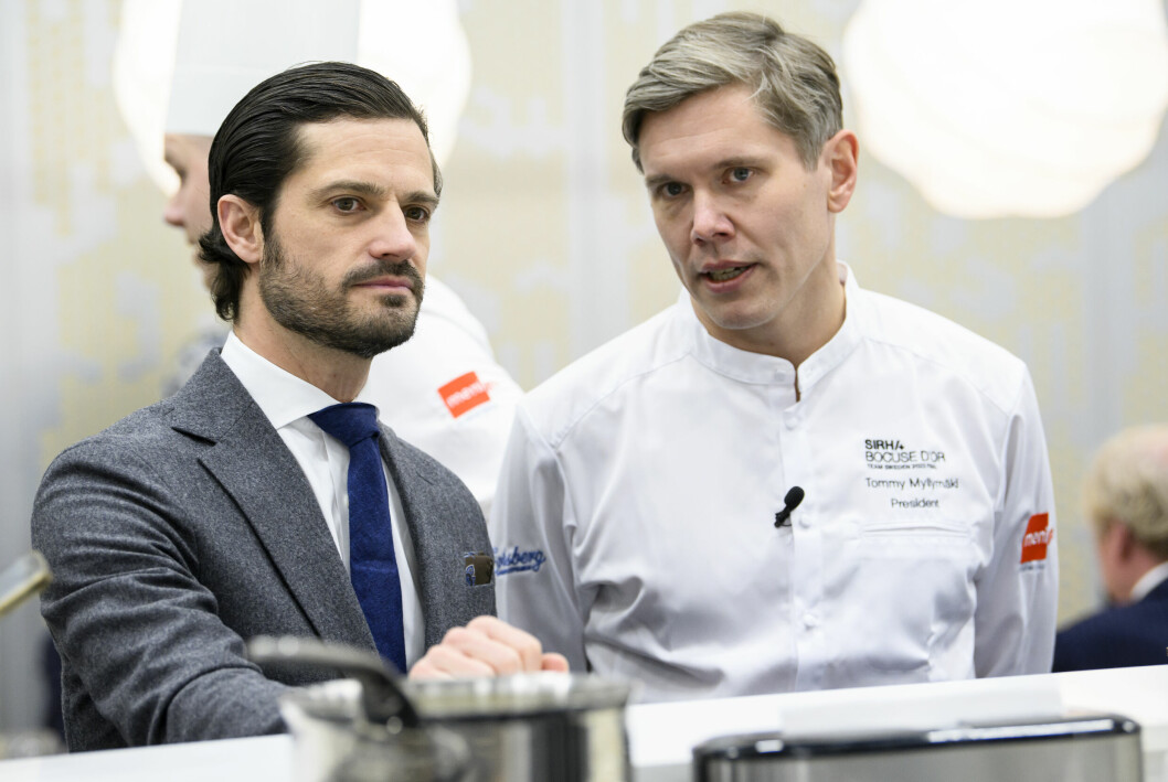 Prins Carl Philip och Tommy Myllymäki
