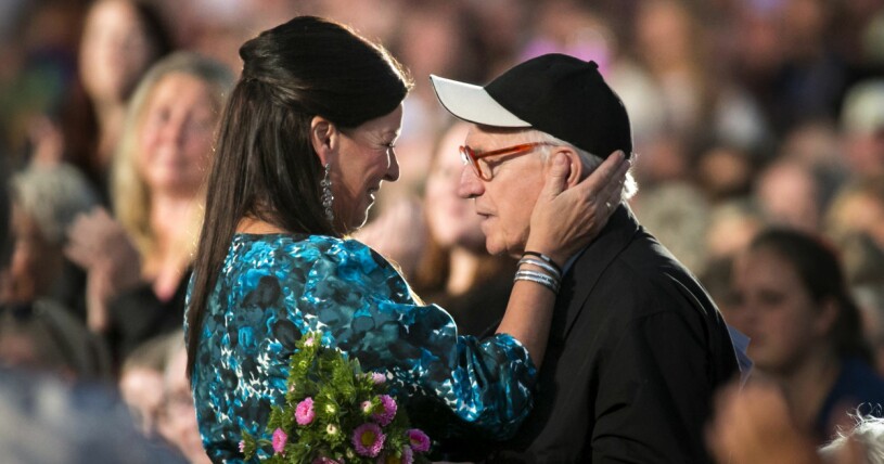 Lotta Engberg och Torsten Skogh på säsongsavslutning av "Lotta på Liseberg" för några år sedan.