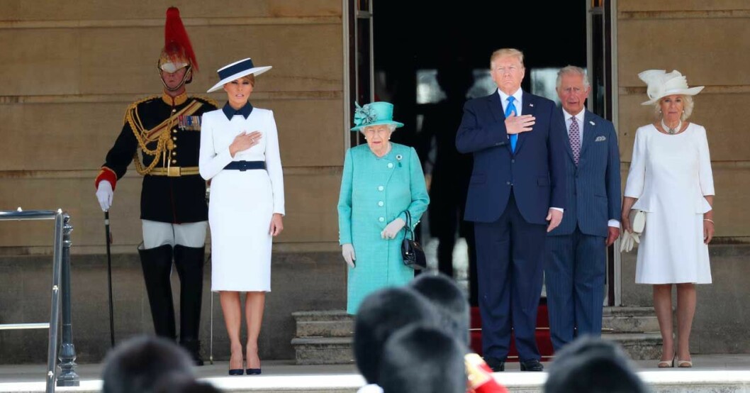 Donald Trump och drottning Elizabeth