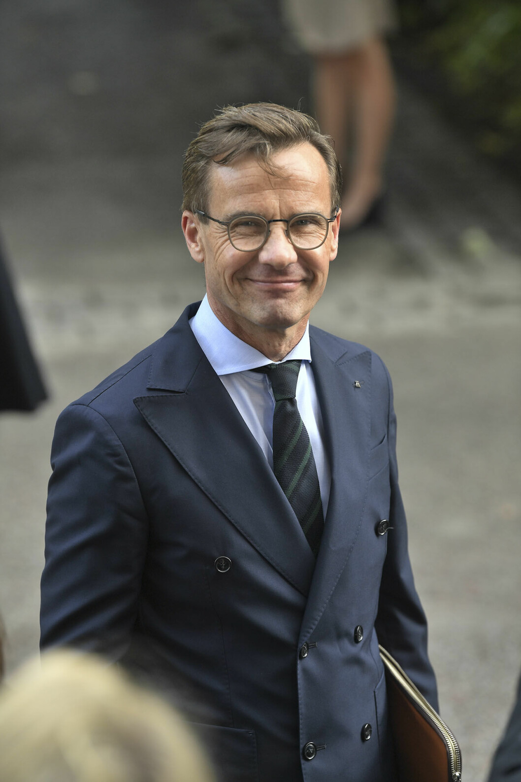 Ulf Kristersson anslöt till Tel Aviv tillsammans med Nyamko Sabuni. Ulf Kristersson