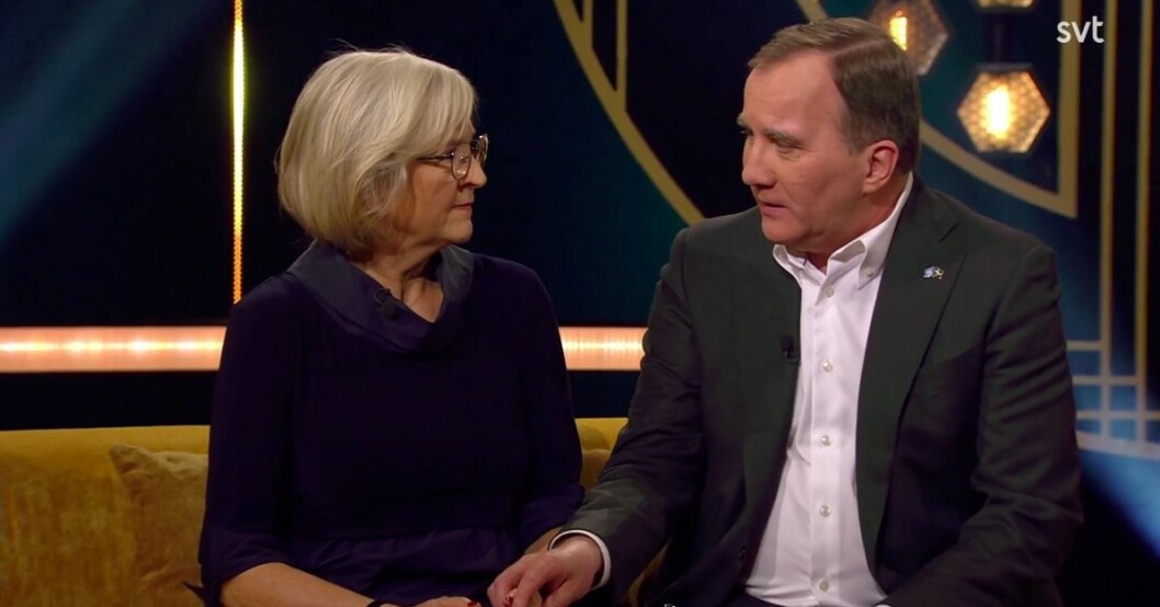 Stefan och Ulla Löfven visar sin kärlek öppet! Ulla Löfven och Stefan Löfven