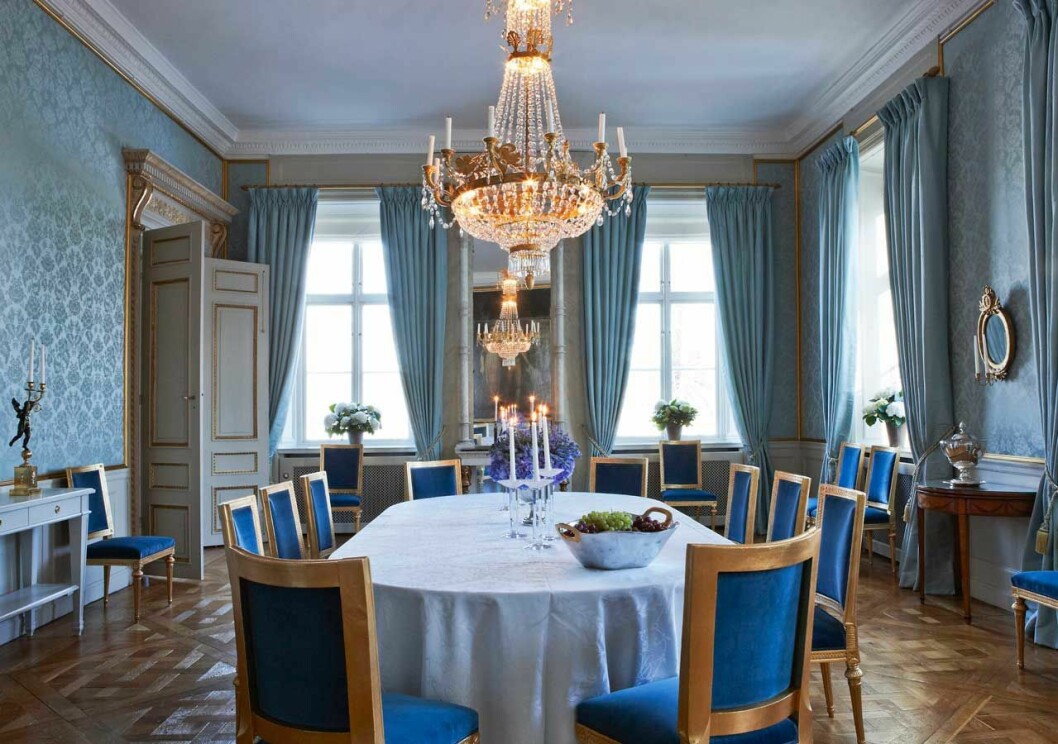 Kronprinsessan Victorias och prins Daniels matsal på Haga slott.