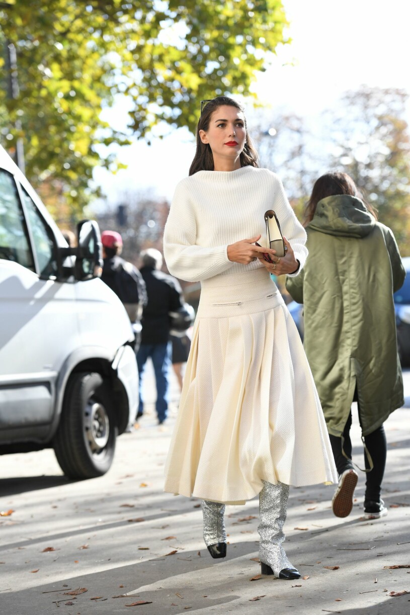 Streetstyleinspiration från Paris Fashion Week! Vardagströjor kvalitet