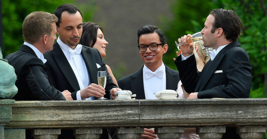 William Värnild på prinsessan Sofias och prins Carl Philips bröllop. William Värnild 2015