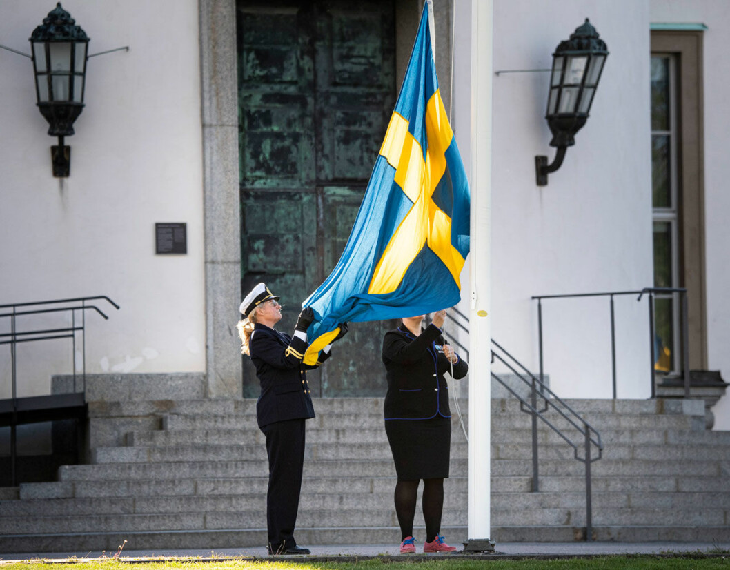 Veterandagen är officiell flaggdag i Sverige sedan två år tillbaka. Prins Carl Philip på Veterandagen 2020