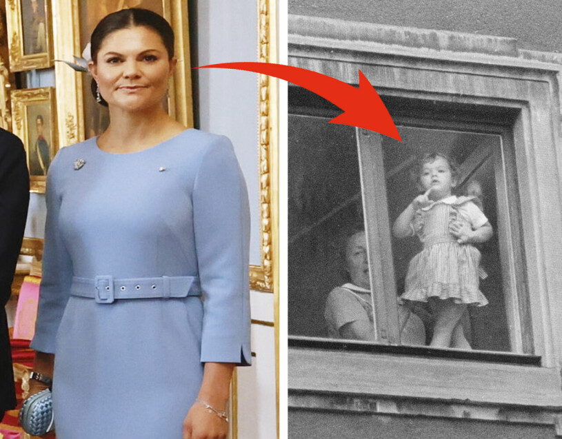 Spanska statsbesöket 1979. Undrar om Victoria – för dagen i ljusblå klänning från Andiata – minns det här? Kronprinsessan Victoria Statsbesök Spanien Ljusblå klänning Andiata