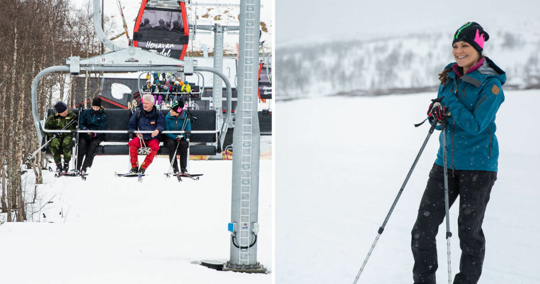 Kronprinsessans Victoria på vandring i Lappland