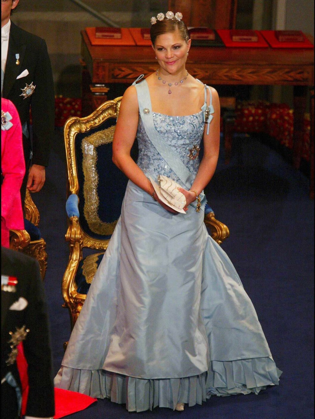 Victoria i en klänning av Lars Wallin. Kronprinsessan Victoria Lars Wallin
