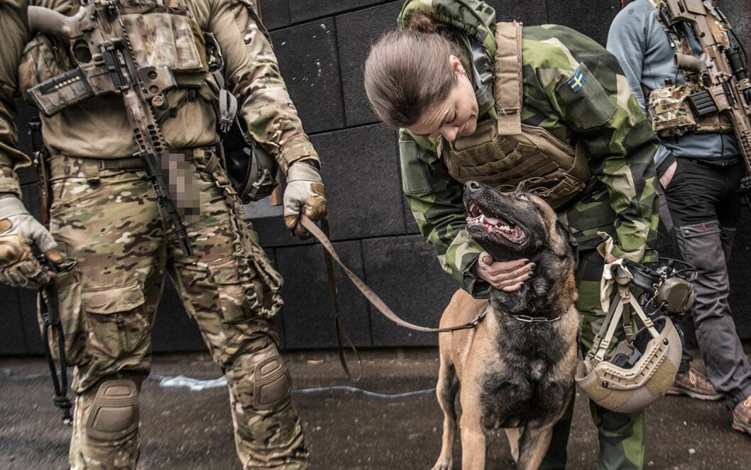 Kronprinsessan Victoria besökte specialförbandet. kronprinsessan victoria försvarsmakten