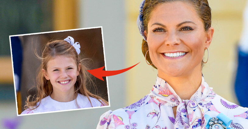 Två framtida drottningar: Kronprinsessan Victoria, 44, och prinsessan Estelle, 9.