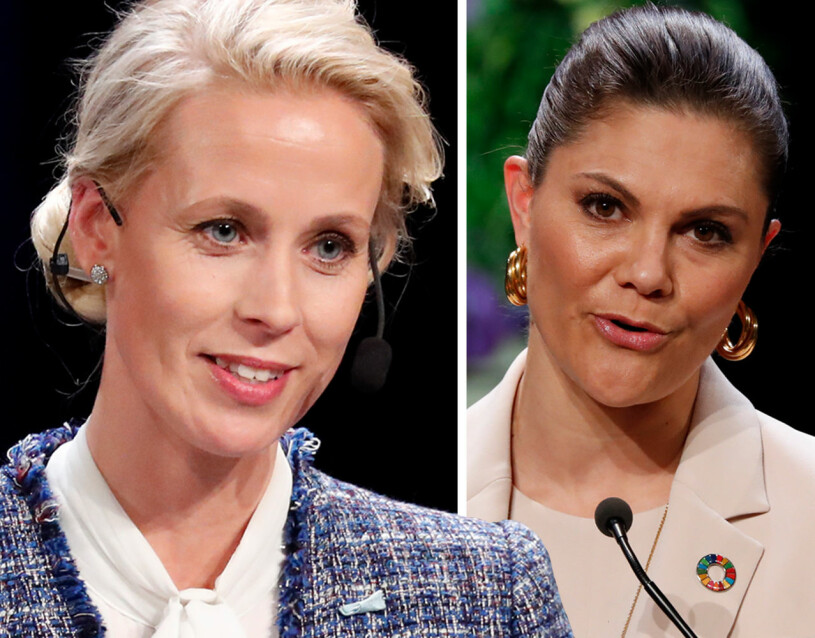 Nästan som förr: Victoria och Karolin vid Nobel Prize Summit igår. Karolin A. Johansson moderator Nobel Prize Summit Kronprinsessan Victoria