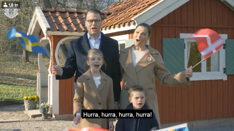 Kronprinsessan Victoria och prins Daniel ser ut att få hurra för Margrethe på distans – om inget oförutsett händer. Kronprinsessfamiljen firar drottning Margrethe