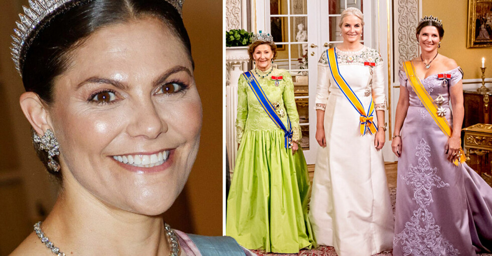 Kronprinsessan Victoria och norska kungafamiljen