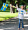 Prinsessan Estelle med svensk flagga på Haga