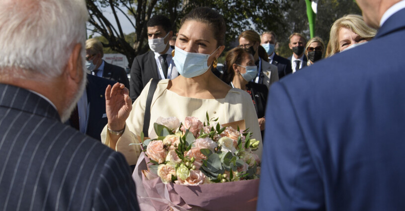 Lite italienska och mycket kroppsspråk! Kronprinsessan Victoria Rom