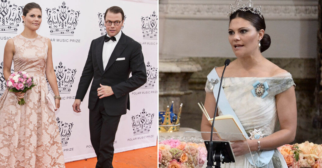 Polarpriset 2014 och vigseln mellan prins Carl Philip och prinsessan Sofia – två högtidliga tillfällen då Victoria överraskat genom att bära H&M-kläder. Polarpriset 2014 och vigseln mellan prins Carl Philip och prinsessan Sofia – två högtidliga tillfällen då Victoria överraskat genom att bära H&M-kläder.