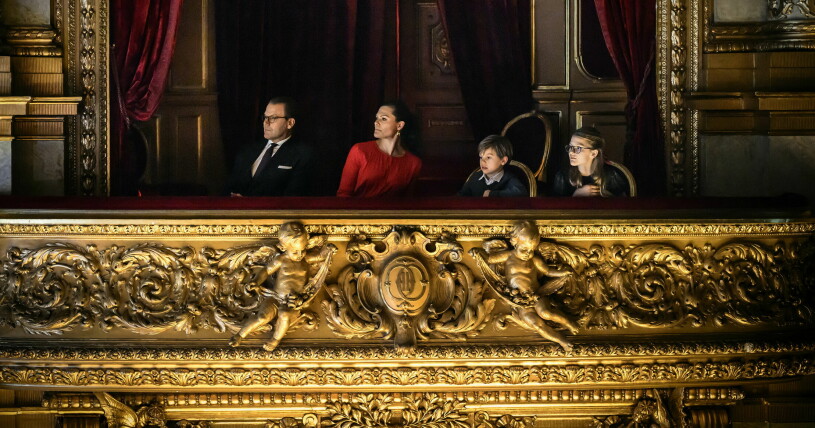 Nyligen besökte Daniel och Victoria Kungliga Operan med Estelle och Oscar.