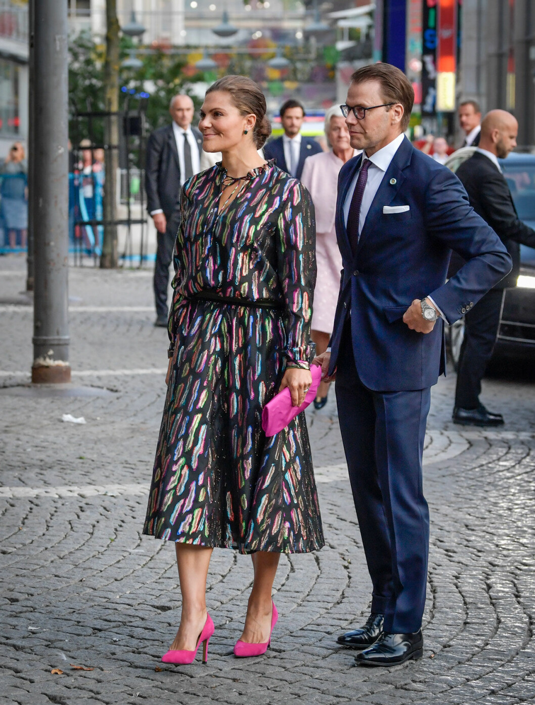 Kronprinsessan Victoria och prins Daniel. Kronprinsessan Victoria och prins Daniel rosa skor
