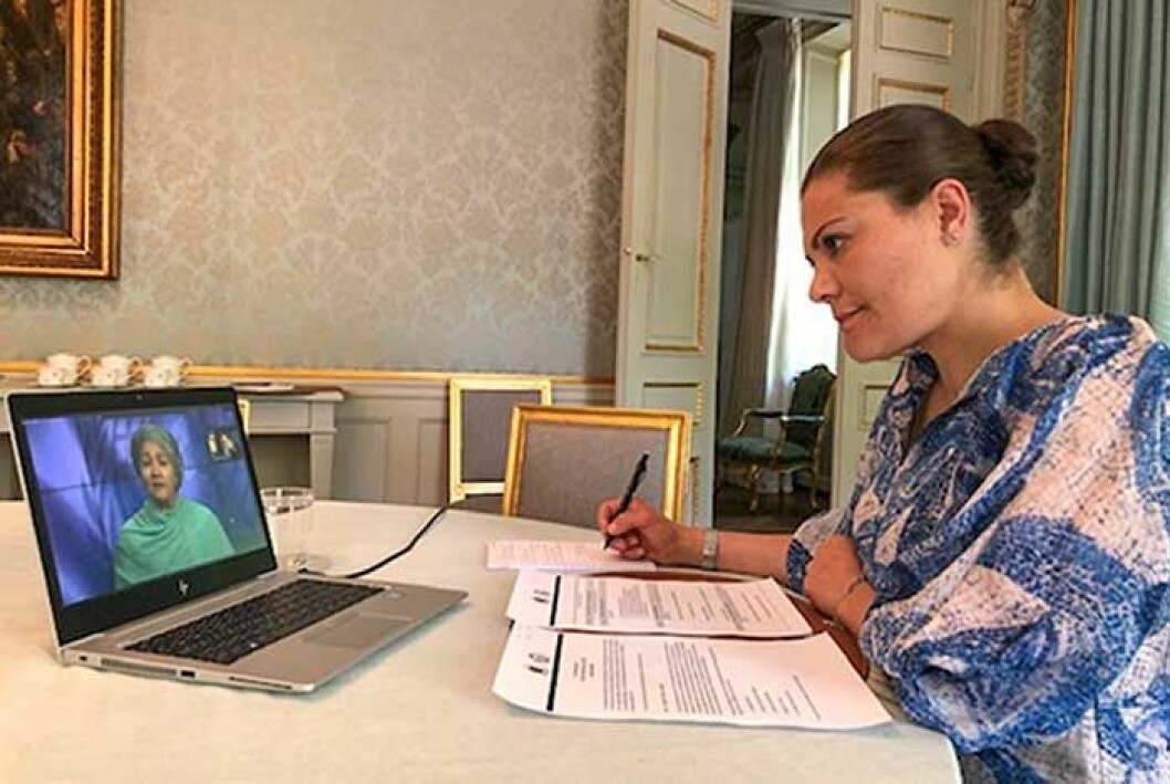 Victoria på Haga Slott, juni 2020. Victoria