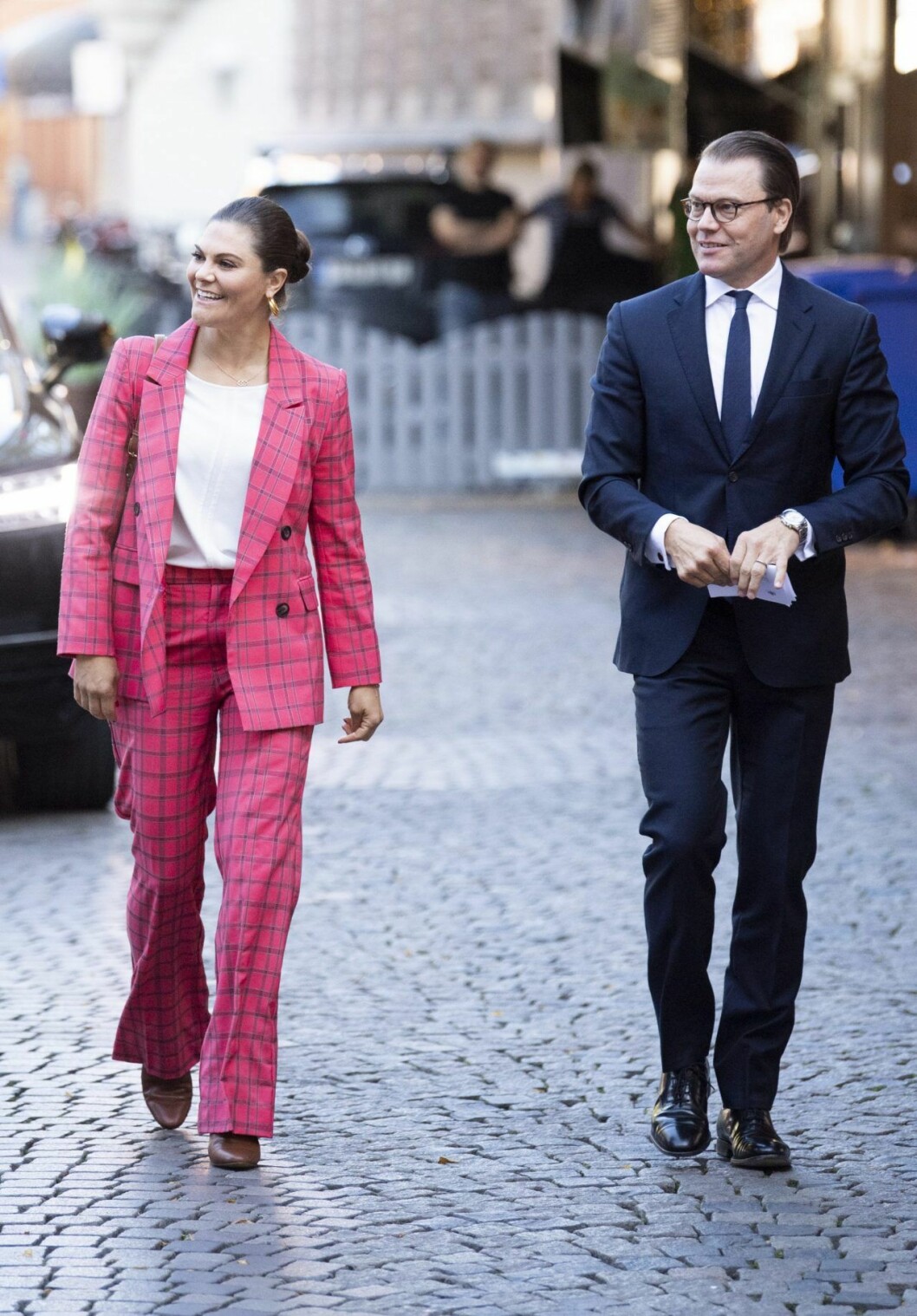 Kronprinsessan Victoria i kostym från By Malina. Victoria och Daniel