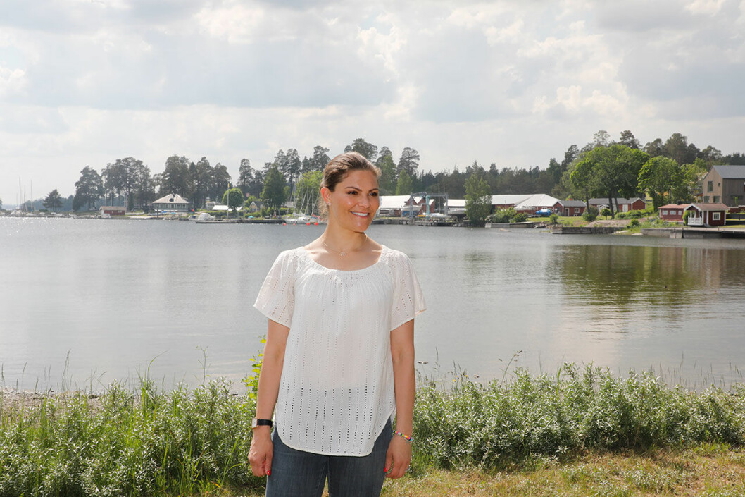 Kronprinsessan Victoria i Gästrikland, när hon landskapsvandrade i landskapet den 7 juni 2019. Kronprinsessan Victoria i Gästrikland
