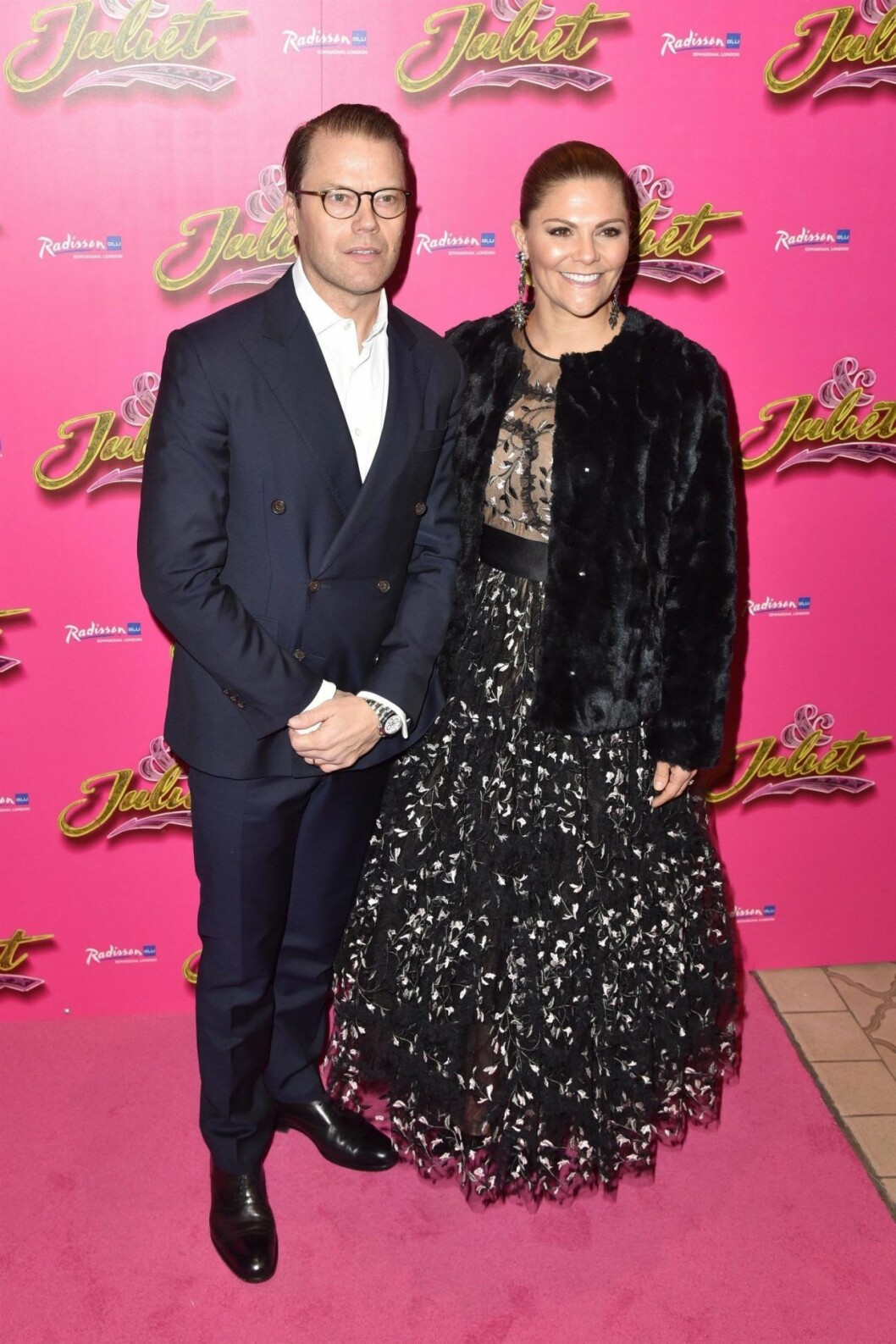 Daniel och Victoria på premiären av & Juliet. Daniel och Victoria på premiären av & Juliet