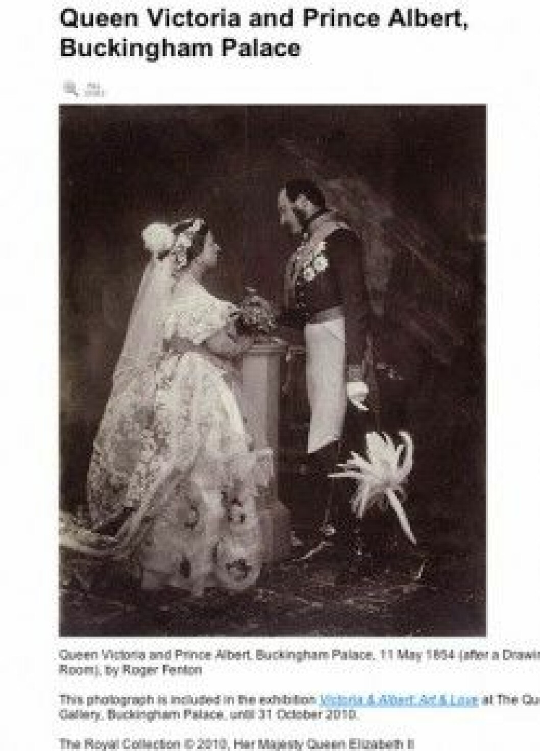 Drottning Victoria och prins Albert. Drottning Victoria och prins Albert.