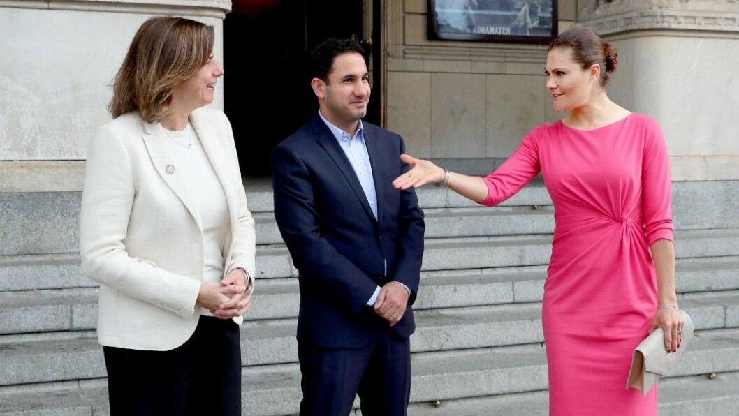 Lövin och Shekarabi presenterade Sveriges arbete med Agenda 2030 som Victoria är ambassadör för.