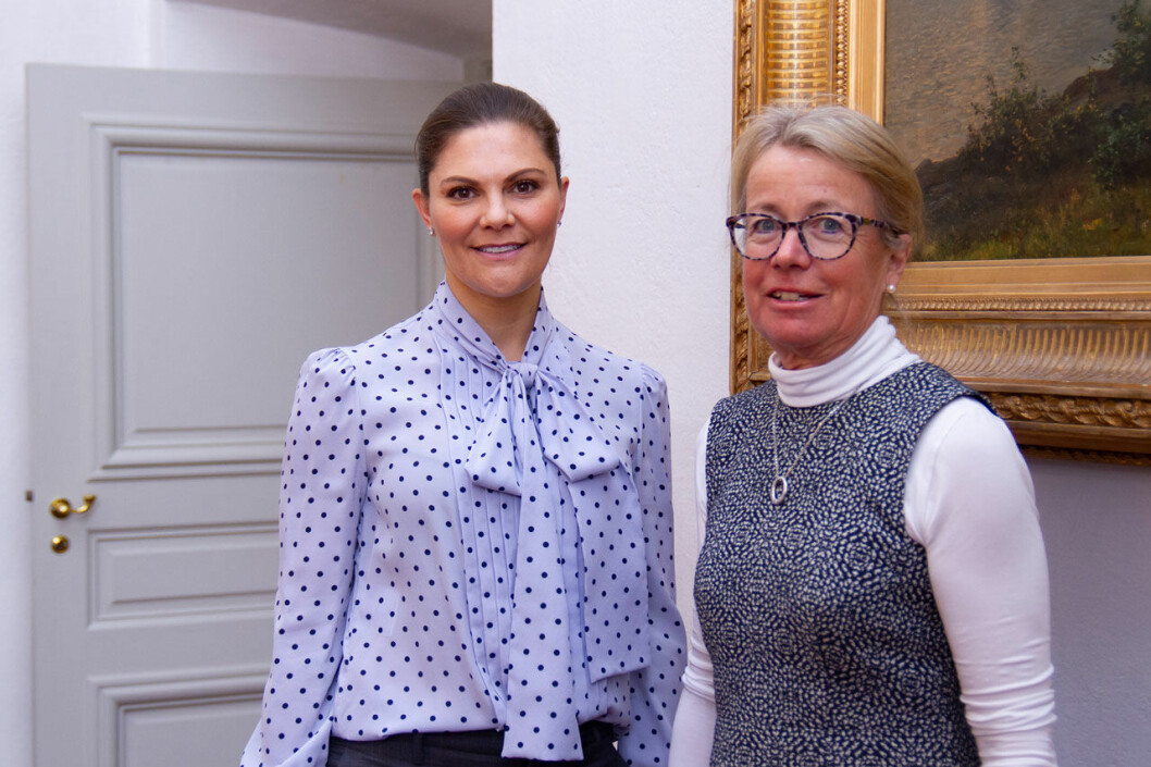 Kronprinsessan Victoria tog emot Birgitta Resvik. Kronprinsessan Victoria tog emot Birgitta Resvik.