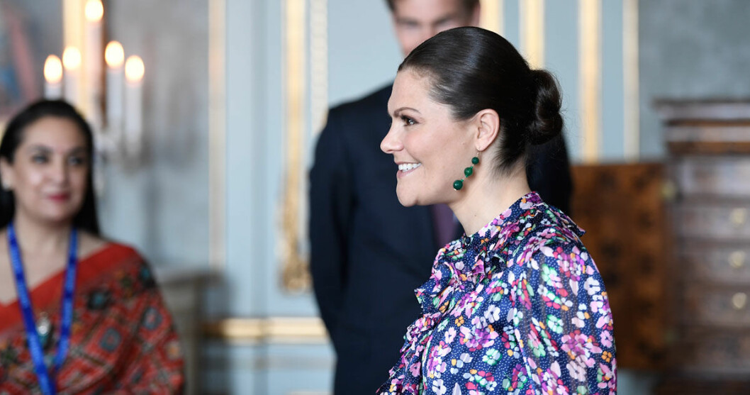 Kronprinsessan Victoria på Kungliga slottet. Kronprinsessan Victoria på Kungliga slottet.