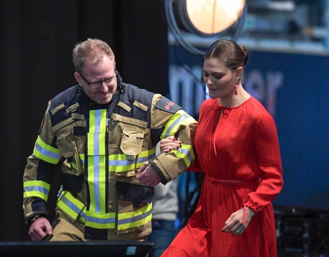 Så här såg det ut när kronprinsessan hedrade Storstockholms Brandförsvar i slutet av oktober. Kronprinsessan Victoria hedrade Storstockholms Brandförsvar vid en ceremoni i slutet av oktober.