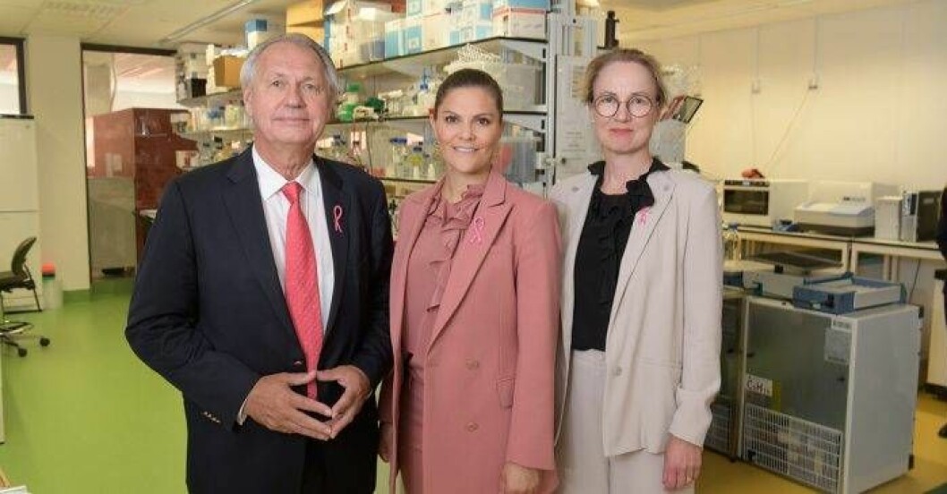 Kronprinsessan Victoria iförd årets Rosa band, 2019. Victoria