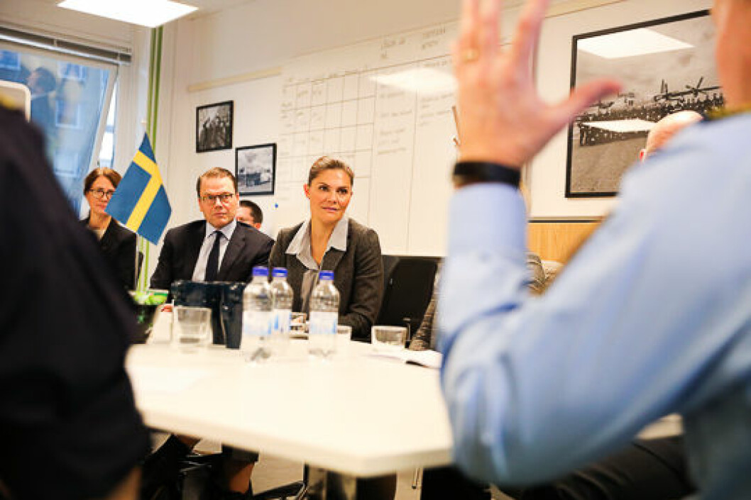 Kronprinsessparet på plats i Malmö. Victoria och Daniel i Malmö