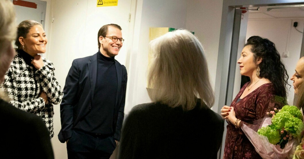 Victoria och Daniel backstage!