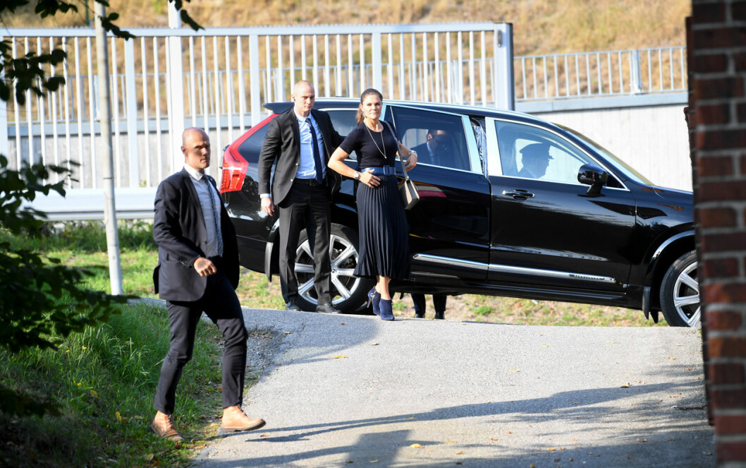 Kungligt besök i Nacka i eftermiddags. Kronprinsessan Victoria Prins Daniel Scenkonstallianserna Nacka
