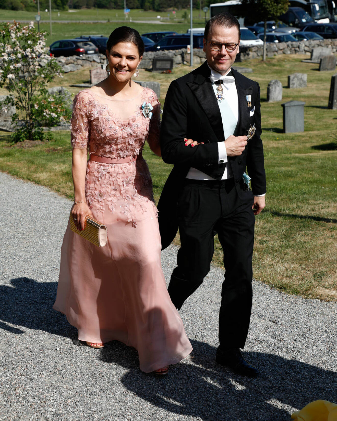 Under Louise och Gustav Thotts bröllop såg vi Victoria i en klänning från Jenny Packham..