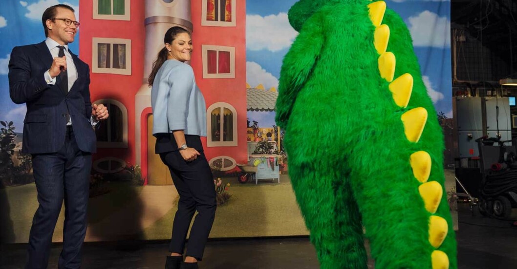 kronprinsessan Victoria och prins Daniel på SVT