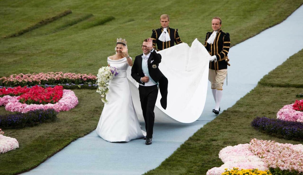 Kronprinsessan Victoria Daniel Westling bröllop 2010.